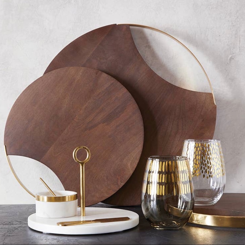 Marble Bowl With Gold Spoon